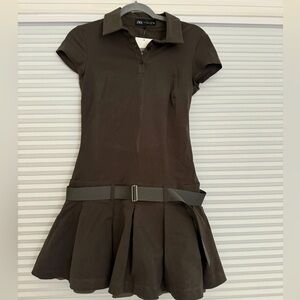 Zara mini dress with collar. New with tags